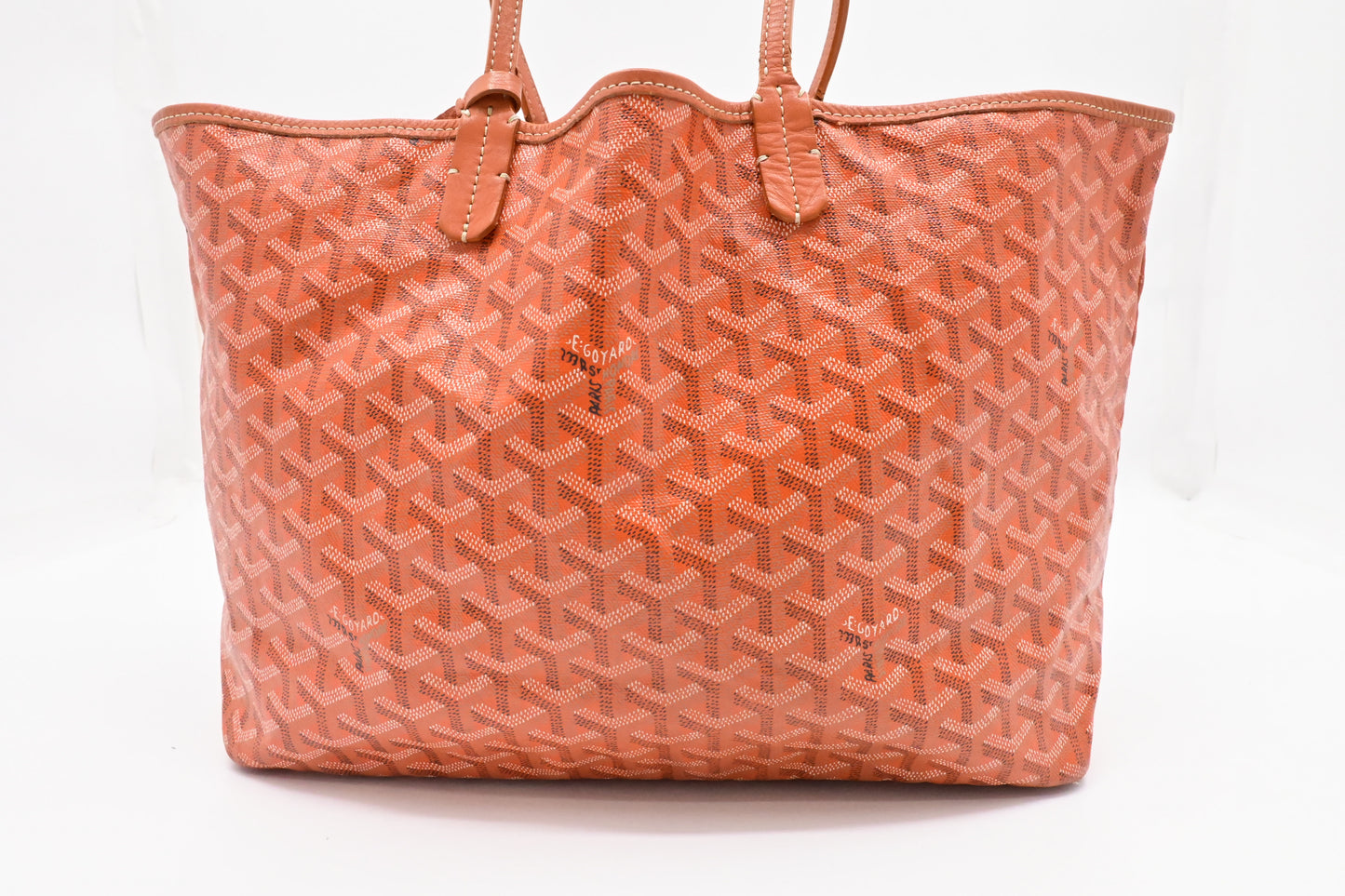 Goyard Saint Louis PM in Orange Goyardine Canvas