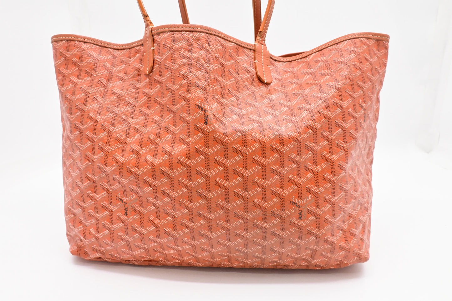 Goyard Saint Louis PM in Orange Goyardine Canvas