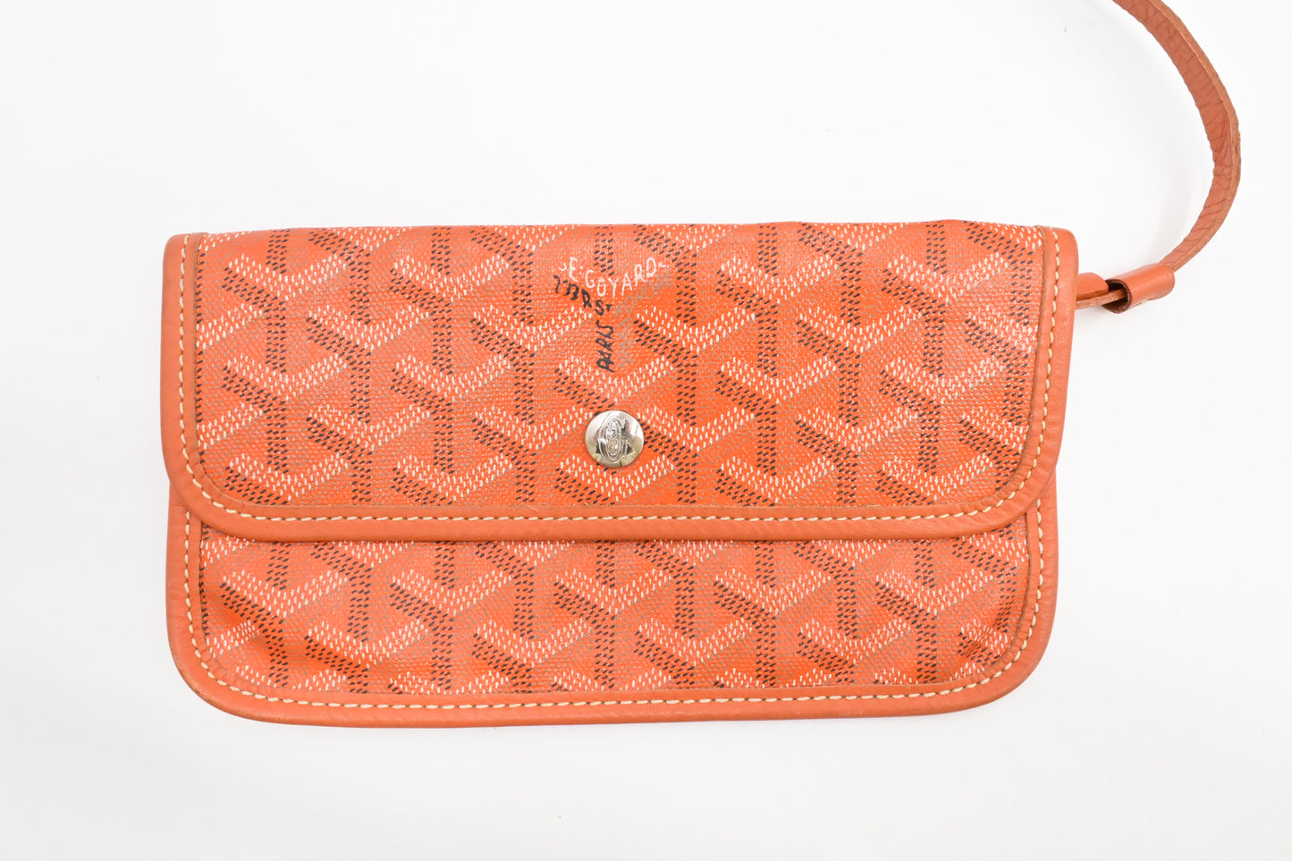Goyard Saint Louis PM in Orange Goyardine Canvas