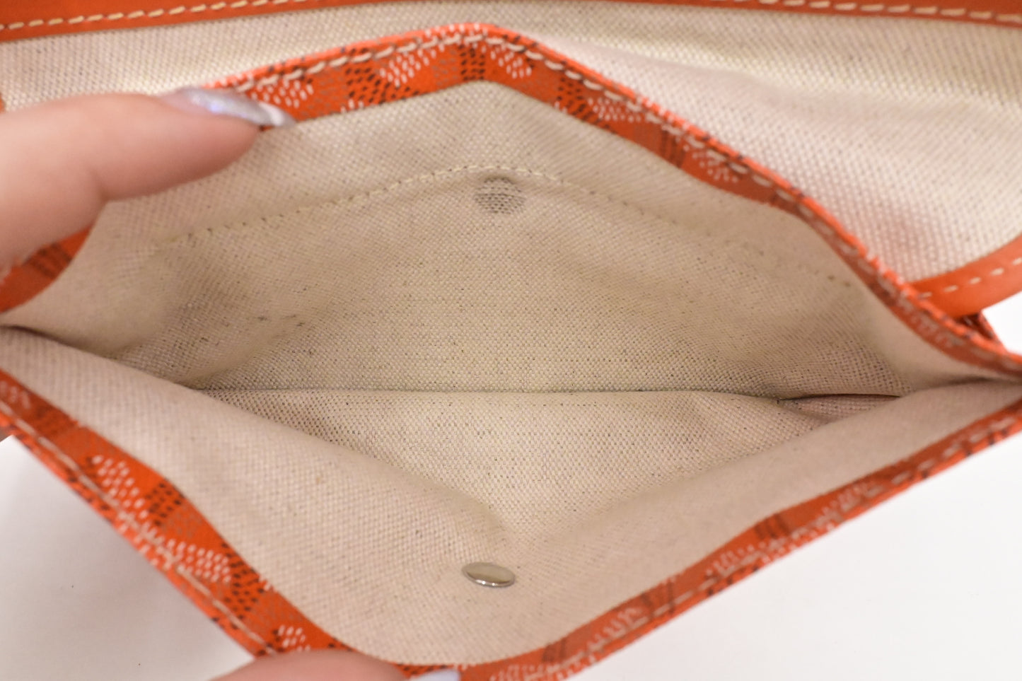 Goyard Saint Louis PM in Orange Goyardine Canvas