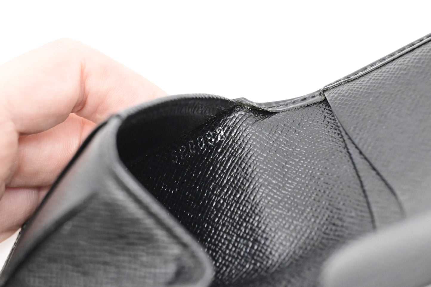 Louis Vuitton Card Case in Black Epi Leather