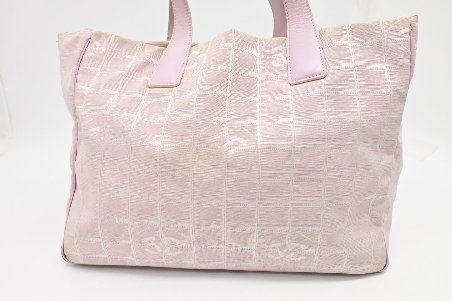Chanel New Travel Line Tote in Pink Canvas
