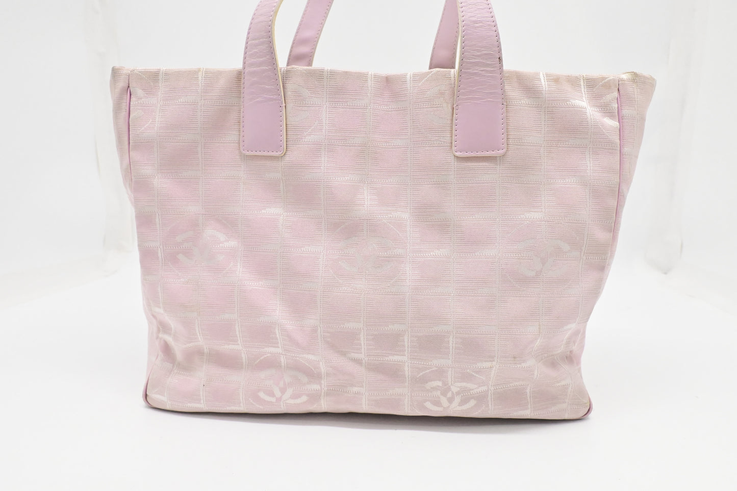 Chanel New Travel Line Tote in Pink Canvas