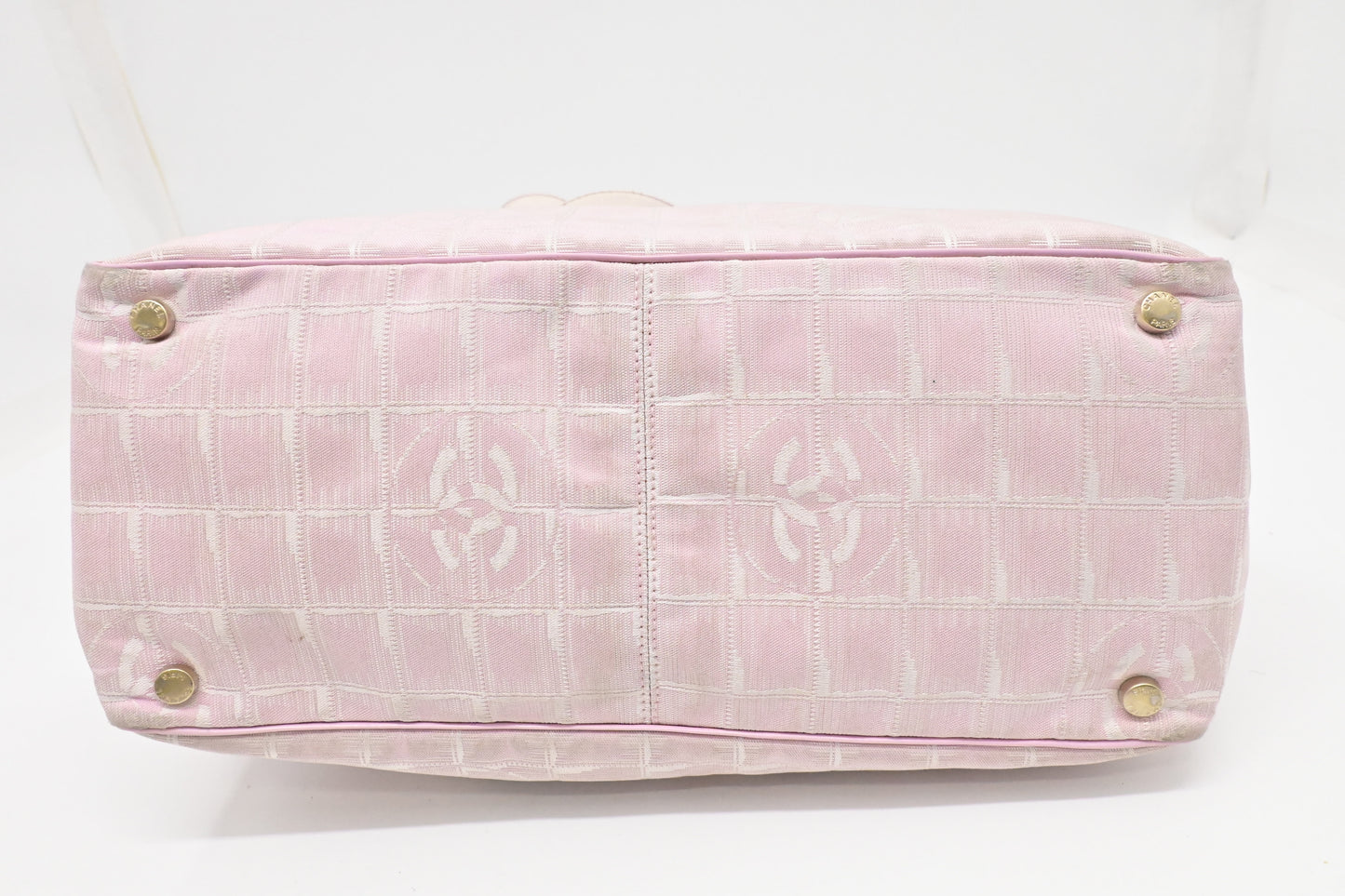 Chanel New Travel Line Tote in Pink Canvas