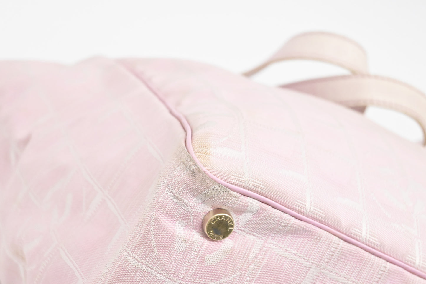 Chanel New Travel Line Tote in Pink Canvas
