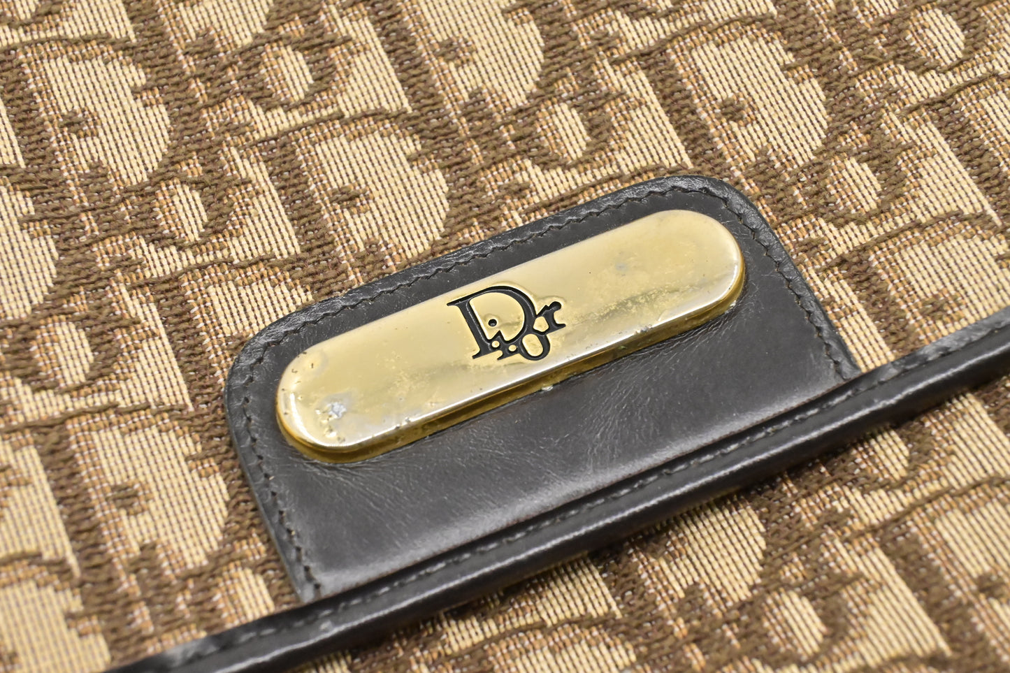 Dior Shoulder Bag in Brown Oblique Canvas