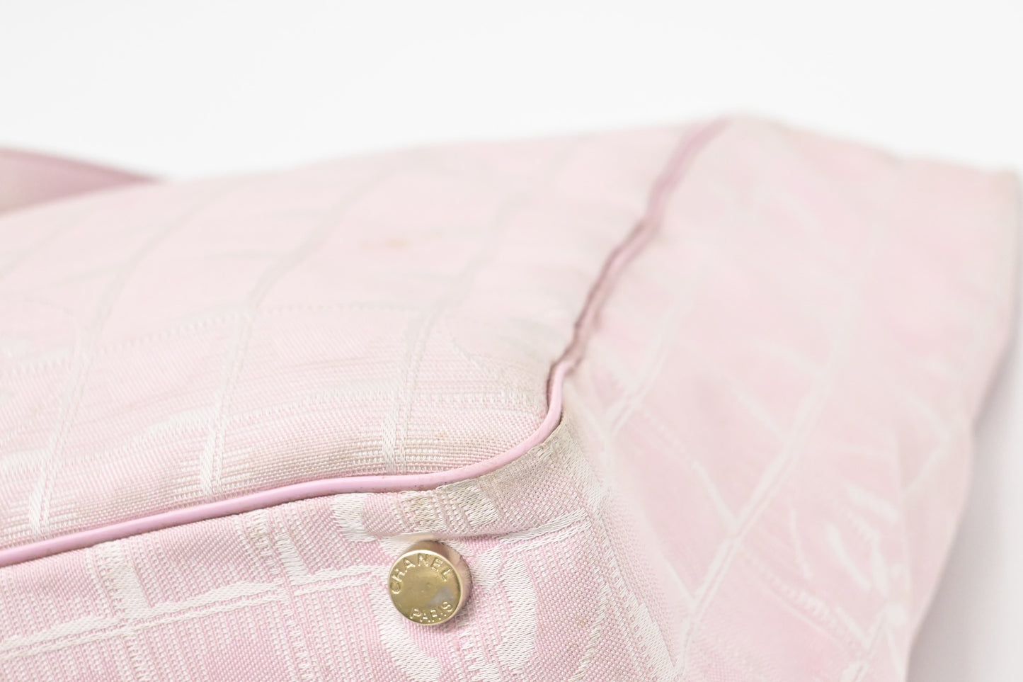 Chanel New Travel Line Tote in Pink Canvas