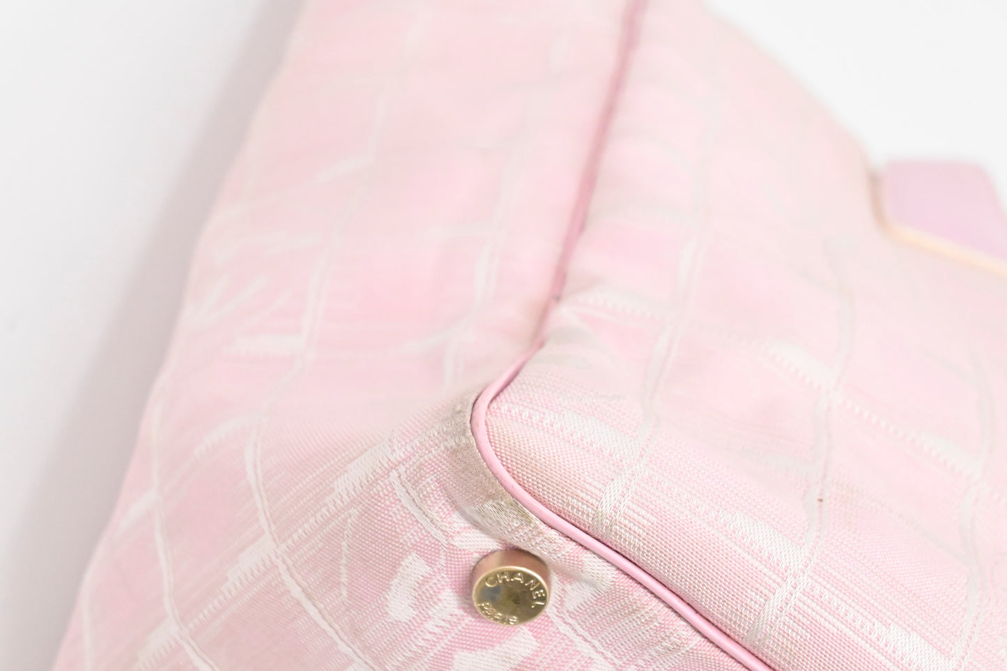 Chanel New Travel Line Tote in Pink Canvas