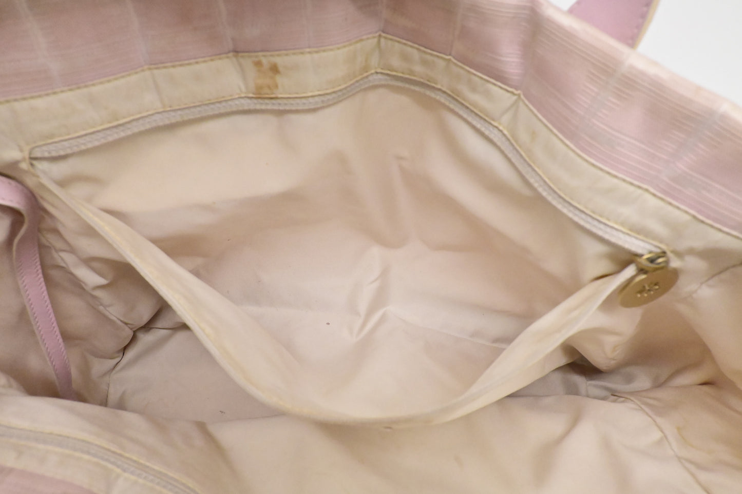 Chanel New Travel Line Tote in Pink Canvas