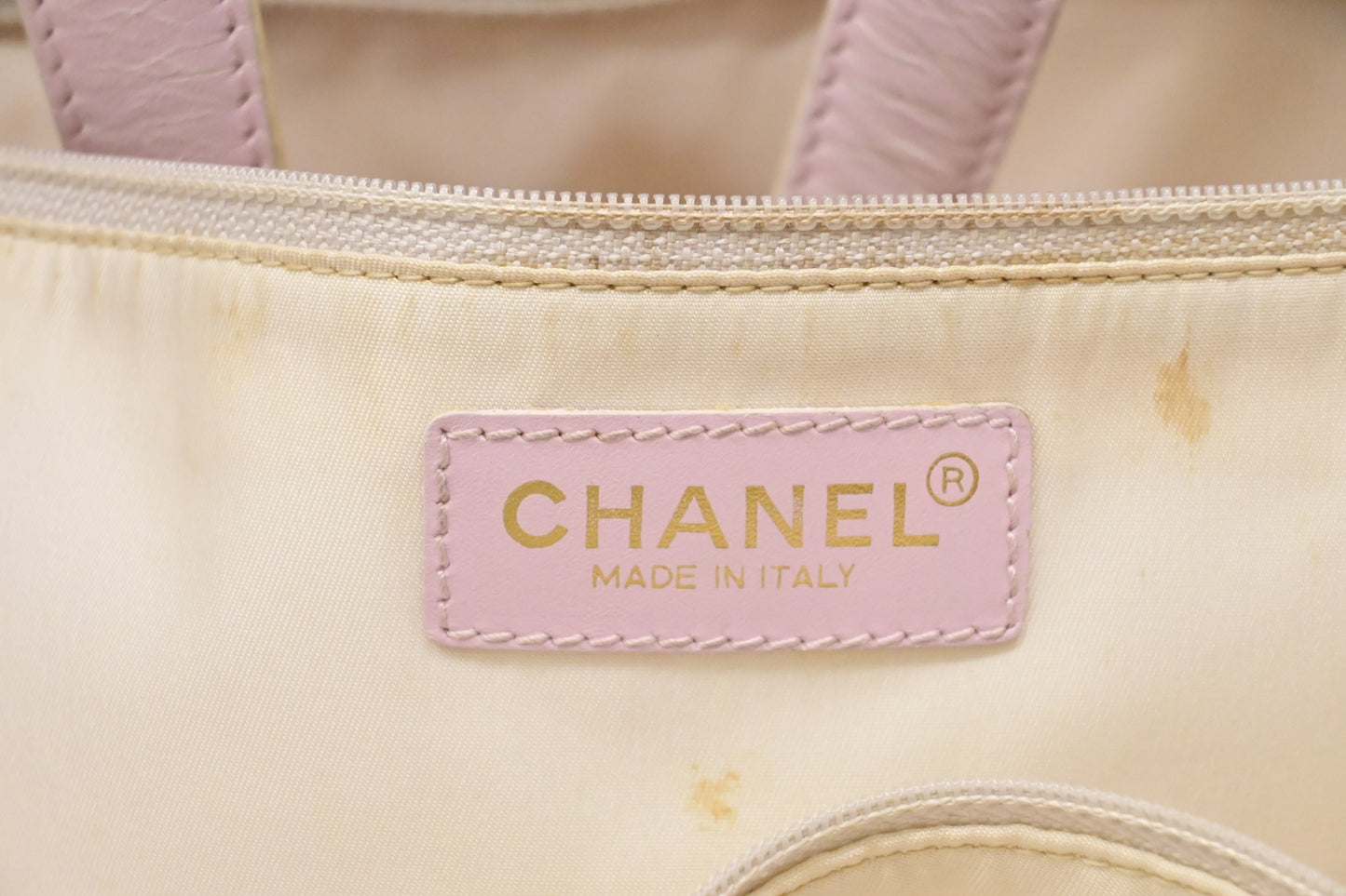 Chanel New Travel Line Tote in Pink Canvas