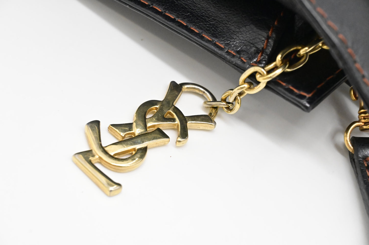 YSL Saint Laurent 2-Way Bag in Black Leather