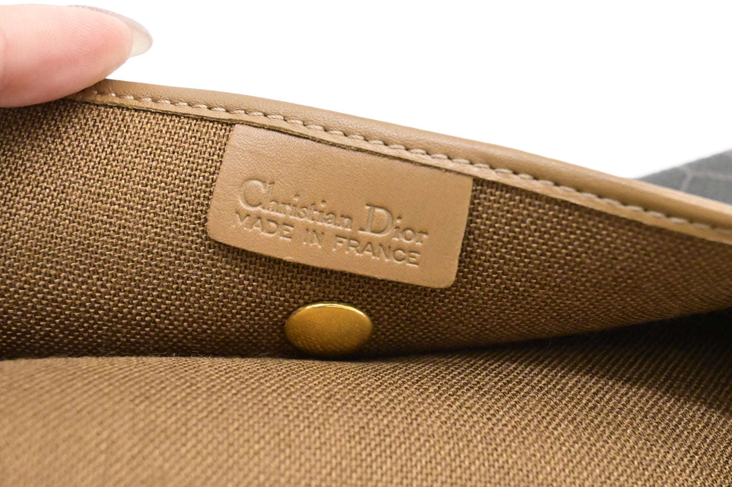 Dior Wallet in Black Honeycomb Canvas