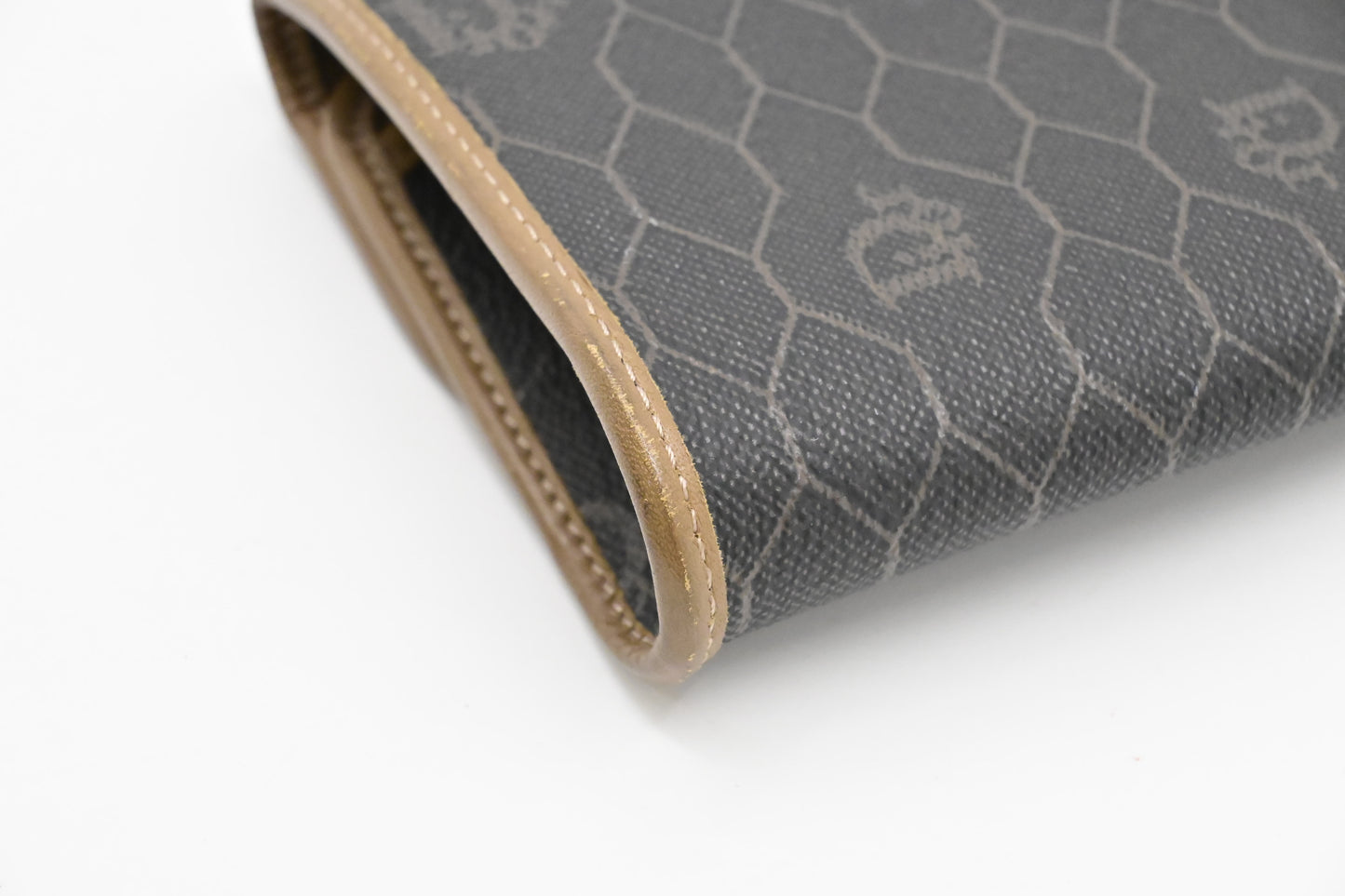 Dior Wallet in Black Honeycomb Canvas