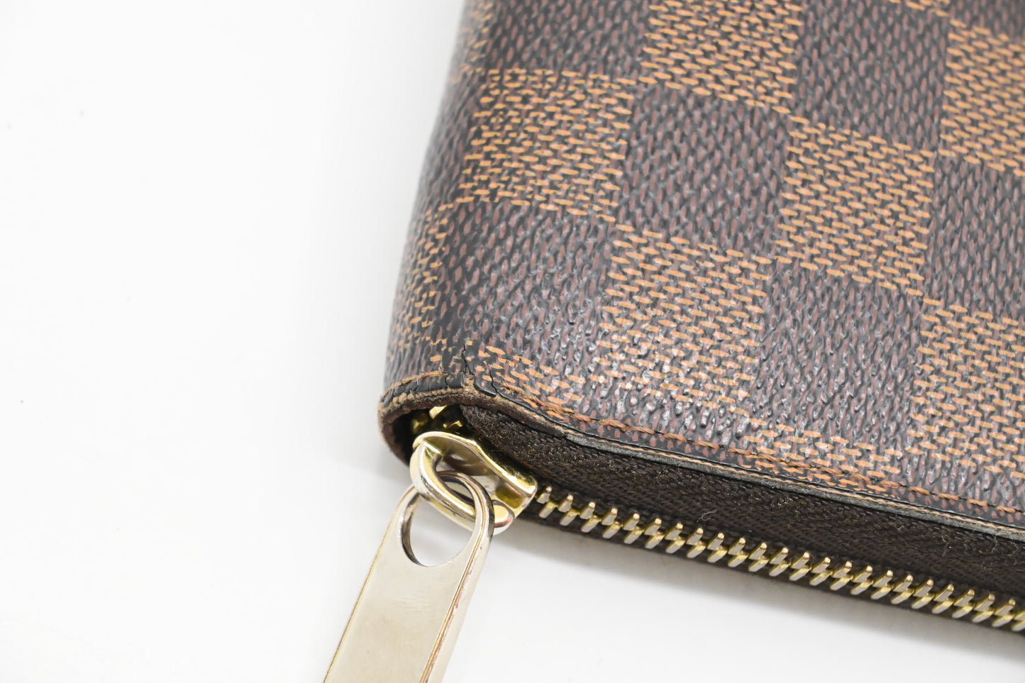 Louis Vuitton Long Zippy Wallet in Damier Ebene Canvas