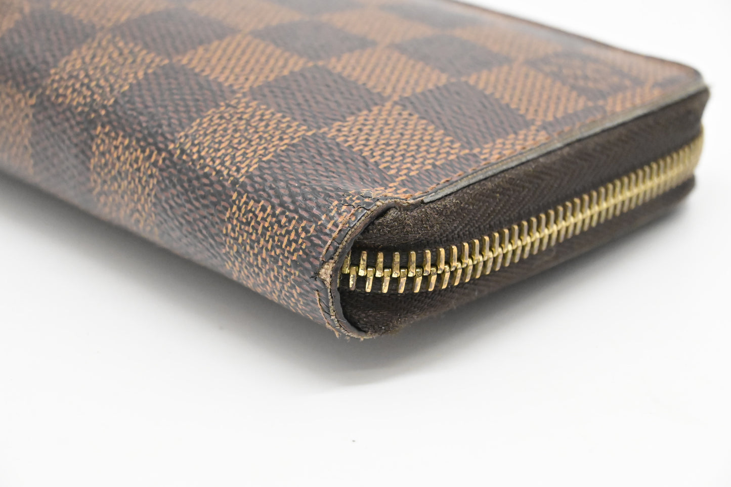 Louis Vuitton Long Zippy Wallet in Damier Ebene Canvas