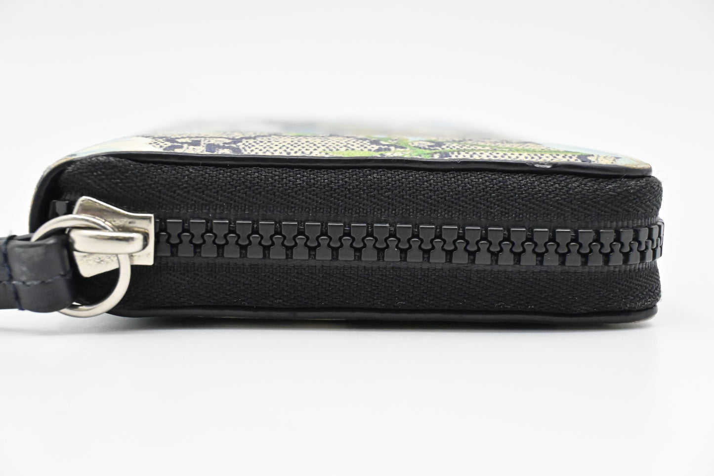 Gucci Zip Around Long Wallet in Blue Blooms GG Supreme Canvas