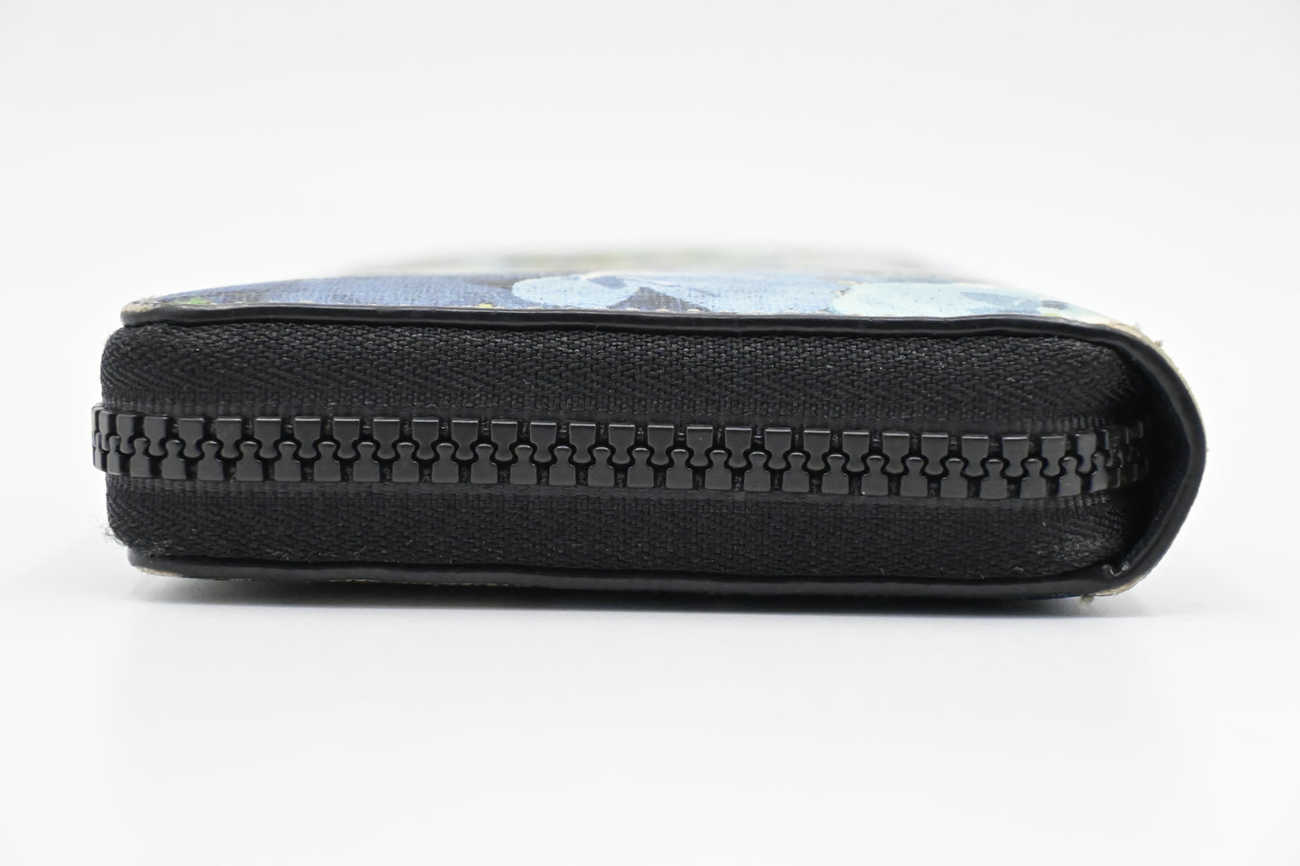 Gucci Zip Around Long Wallet in Blue Blooms GG Supreme Canvas