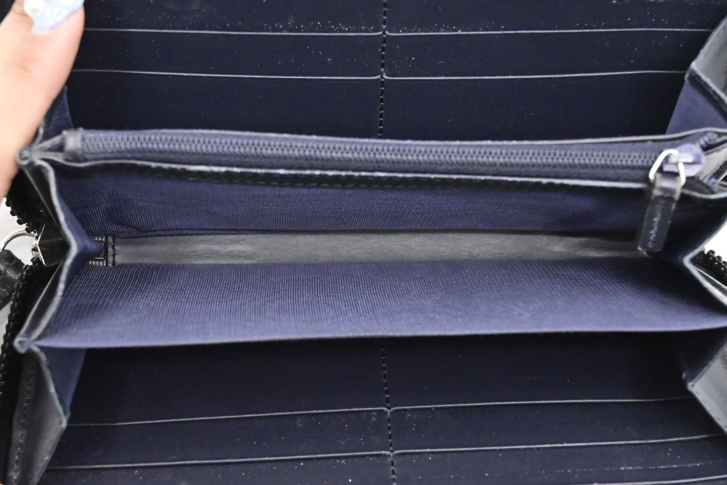 Gucci Zip Around Long Wallet in Blue Blooms GG Supreme Canvas