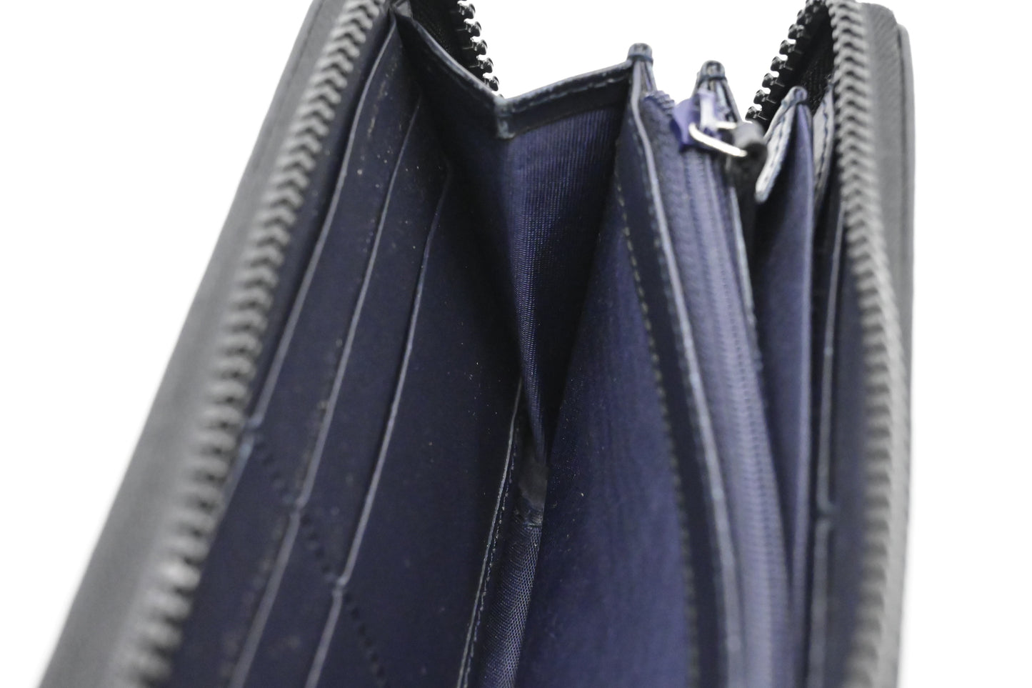 Gucci Zip Around Long Wallet in Blue Blooms GG Supreme Canvas