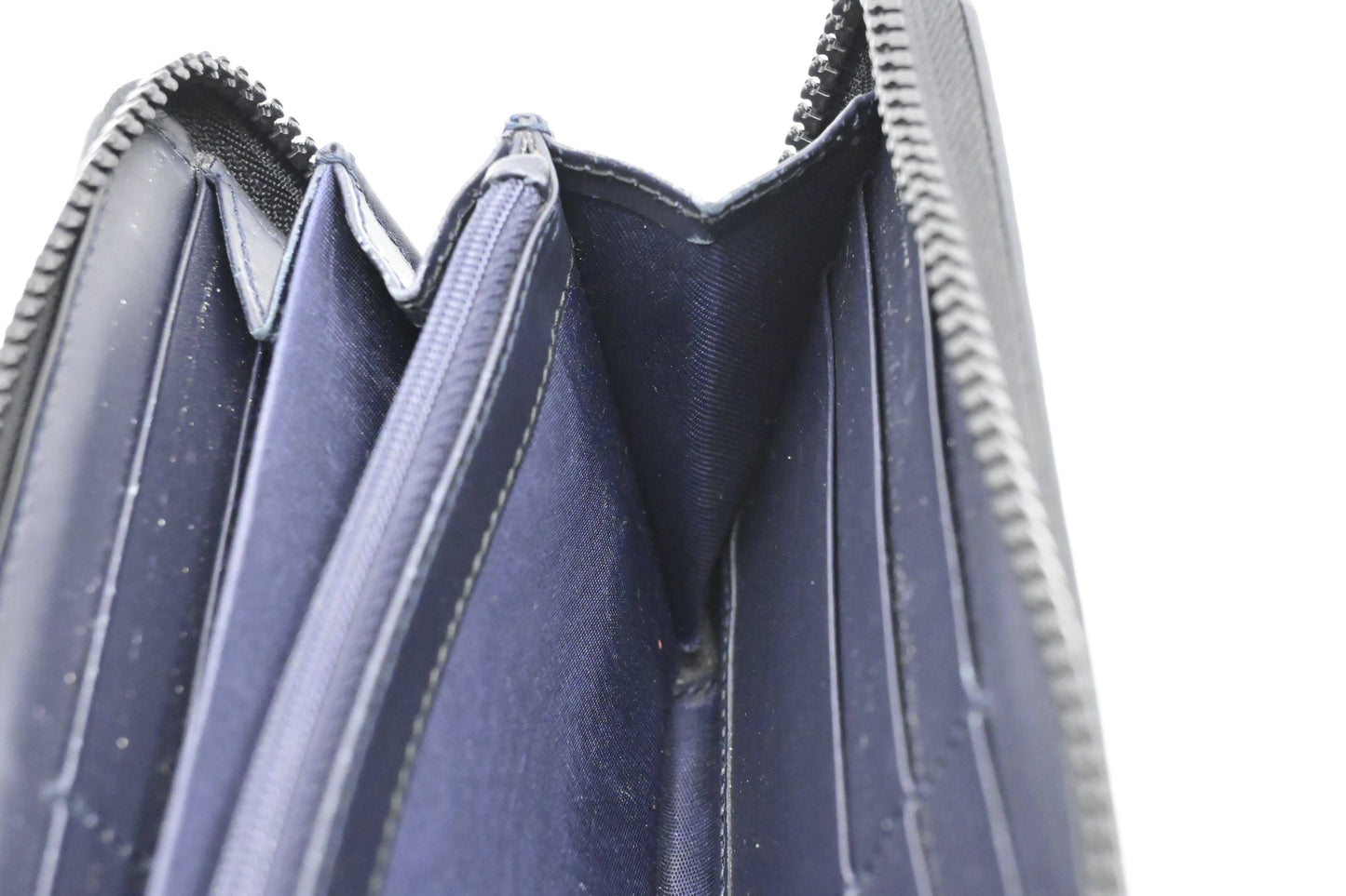 Gucci Zip Around Long Wallet in Blue Blooms GG Supreme Canvas
