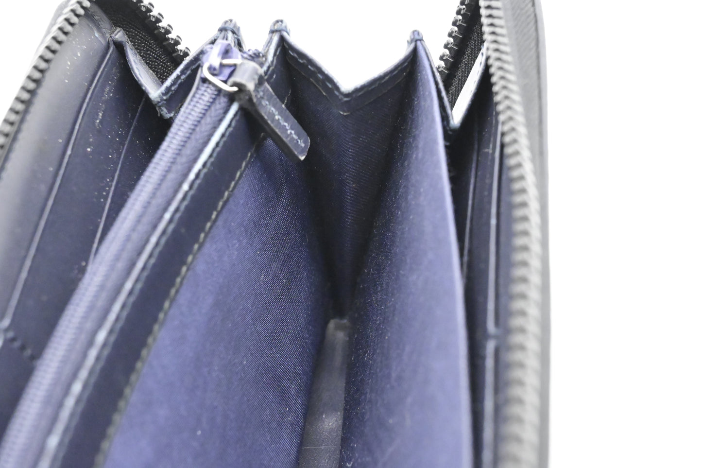 Gucci Zip Around Long Wallet in Blue Blooms GG Supreme Canvas