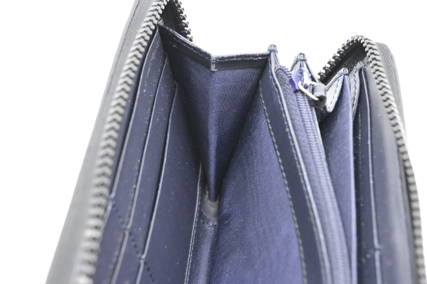 Gucci Zip Around Long Wallet in Blue Blooms GG Supreme Canvas