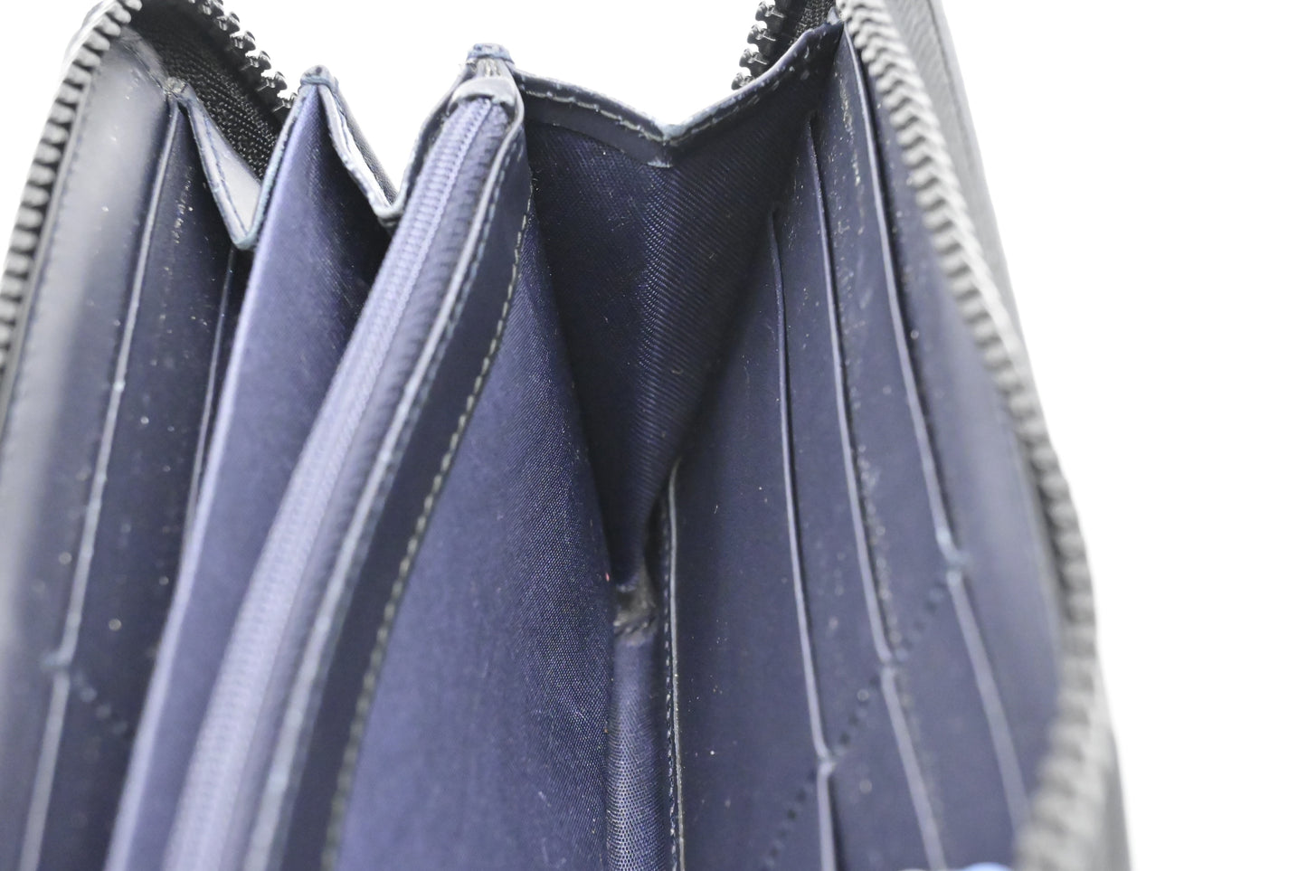 Gucci Zip Around Long Wallet in Blue Blooms GG Supreme Canvas