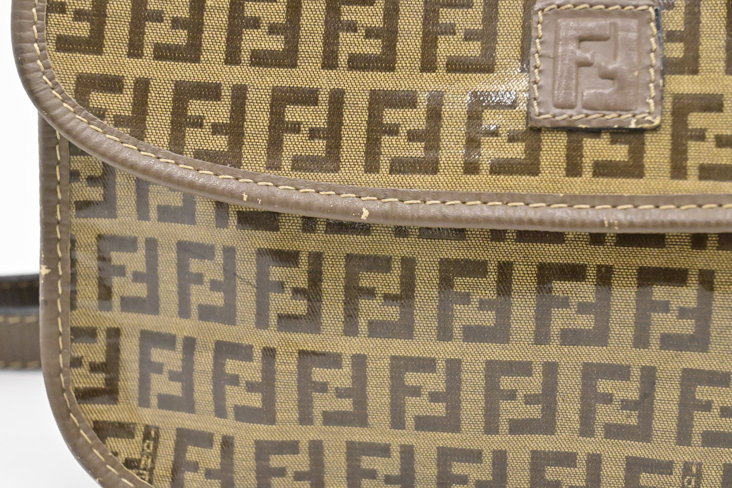 Fendi Crossbody in Coated Zucchino Canvas