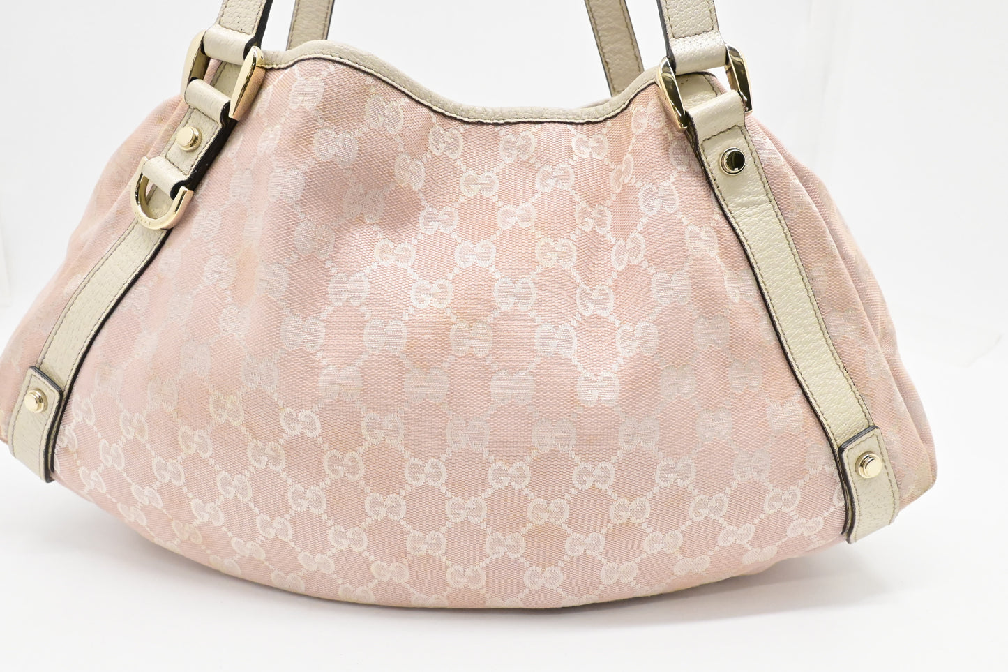 Gucci Abbey Hobo Bag in Pink GG Canvas