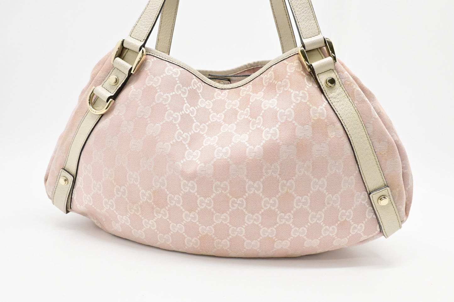 Gucci Abbey Hobo Bag in Pink GG Canvas