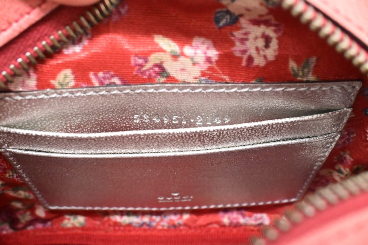 Gucci Trapuntata in Metallic Red, Blue and Silver Leather