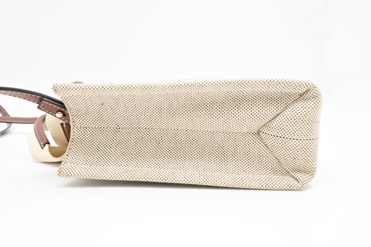 Chloé Woody 2way Bag in Beige Canvas