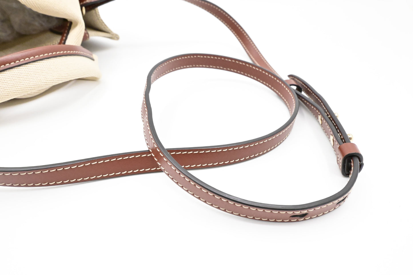 Chloé Woody 2way Bag in Beige Canvas