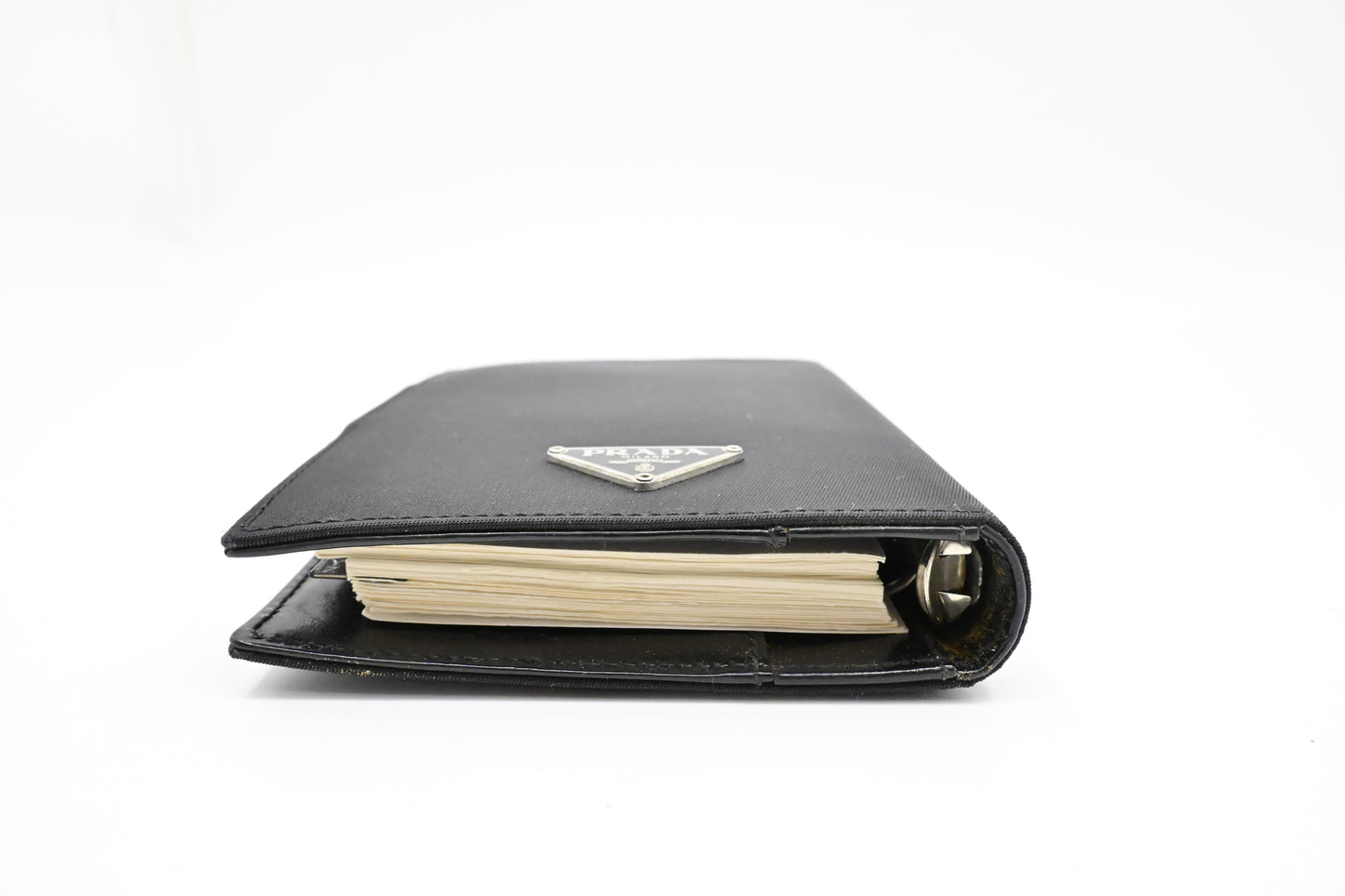 Prada Agenda in Black Nylon Canvas