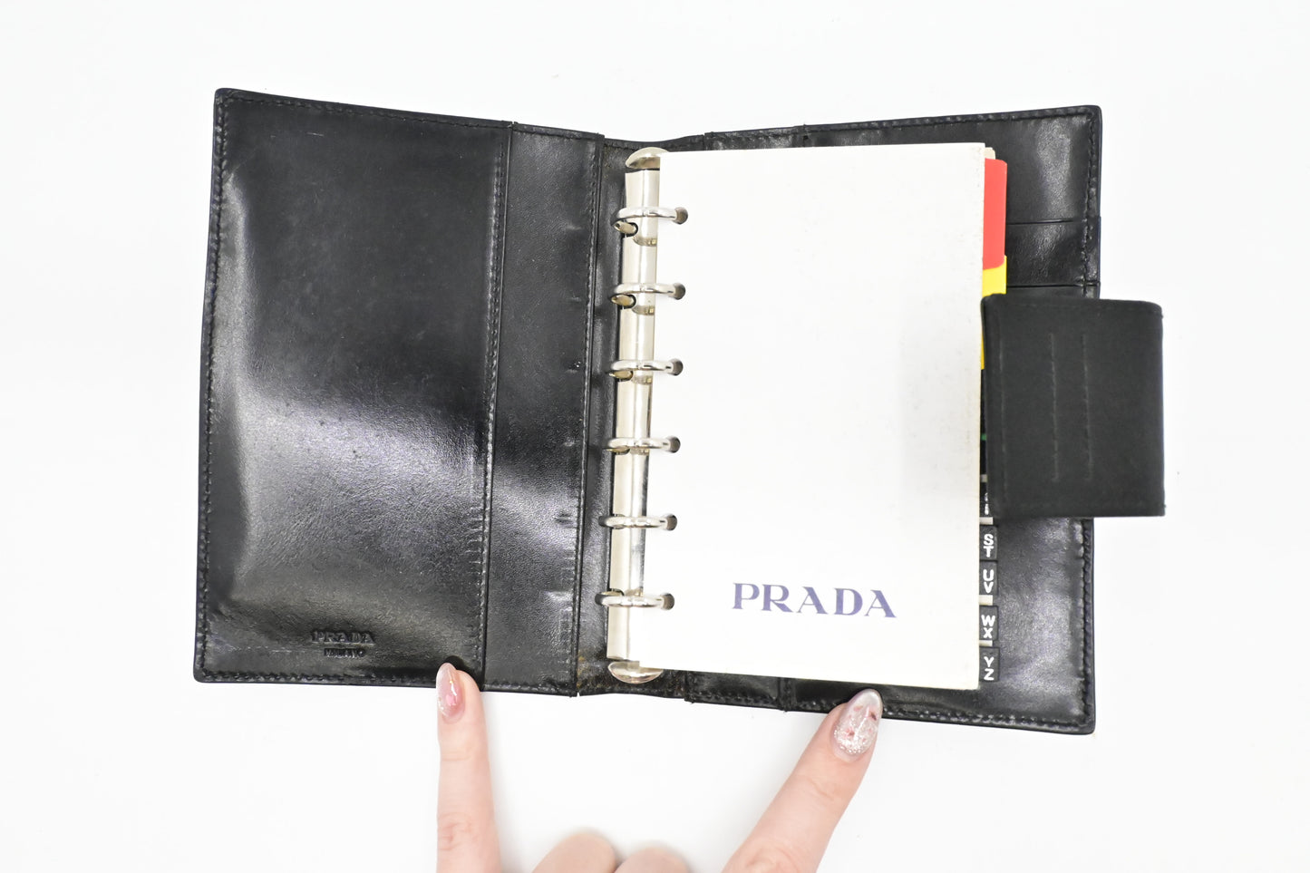 Prada Agenda in Black Nylon Canvas