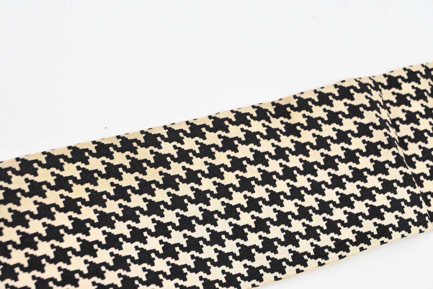 Dior 30 Montaigne Mitzah in Off White and Black Silk