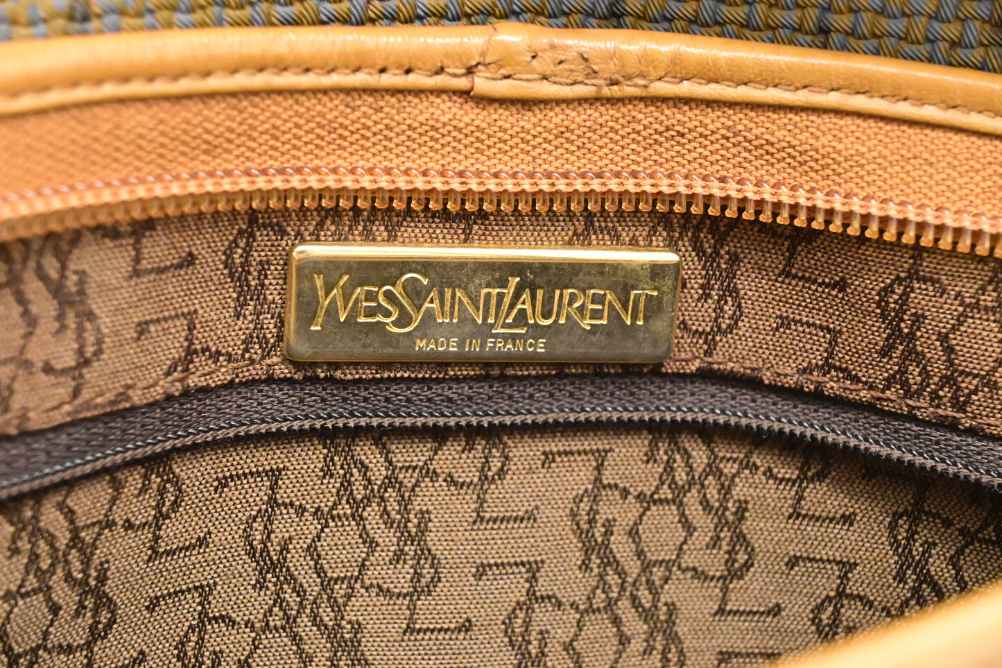 YSL Saint Laurent Pouch in Coated Canvas