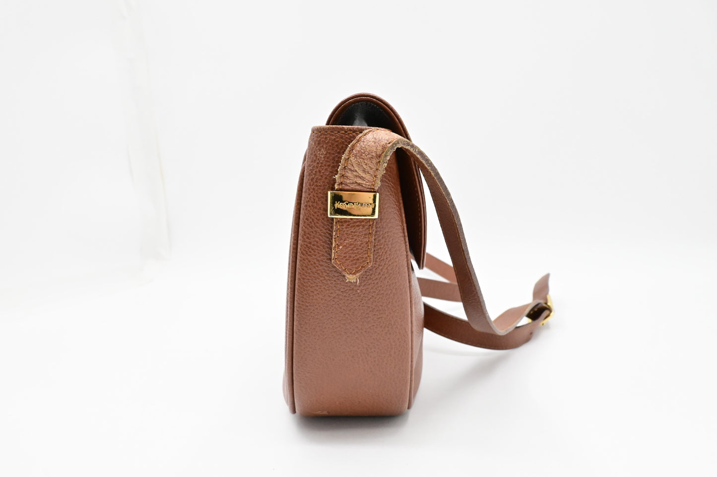 YSL Saint Laurent Crossbody in Brown Leather