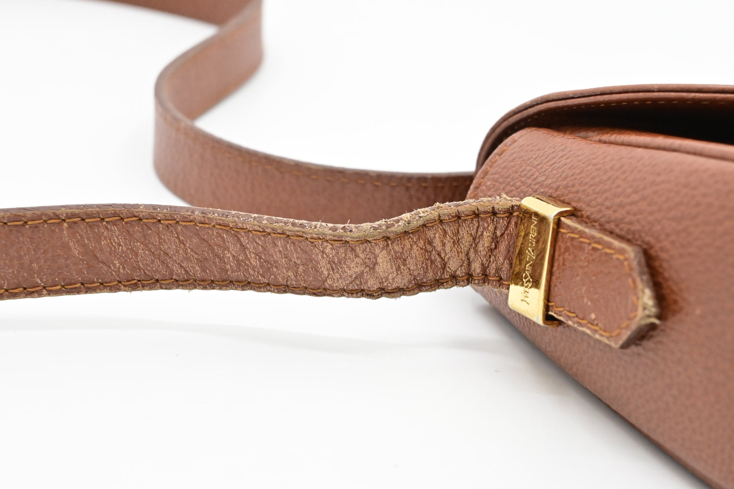 YSL Saint Laurent Crossbody in Brown Leather