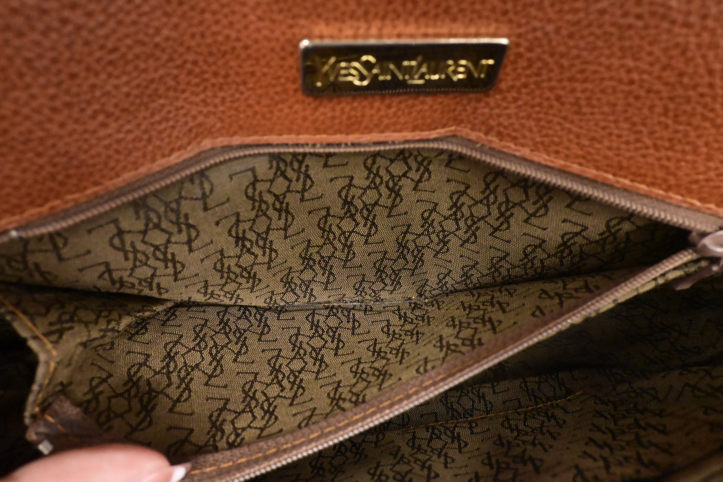 YSL Saint Laurent Crossbody in Brown Leather