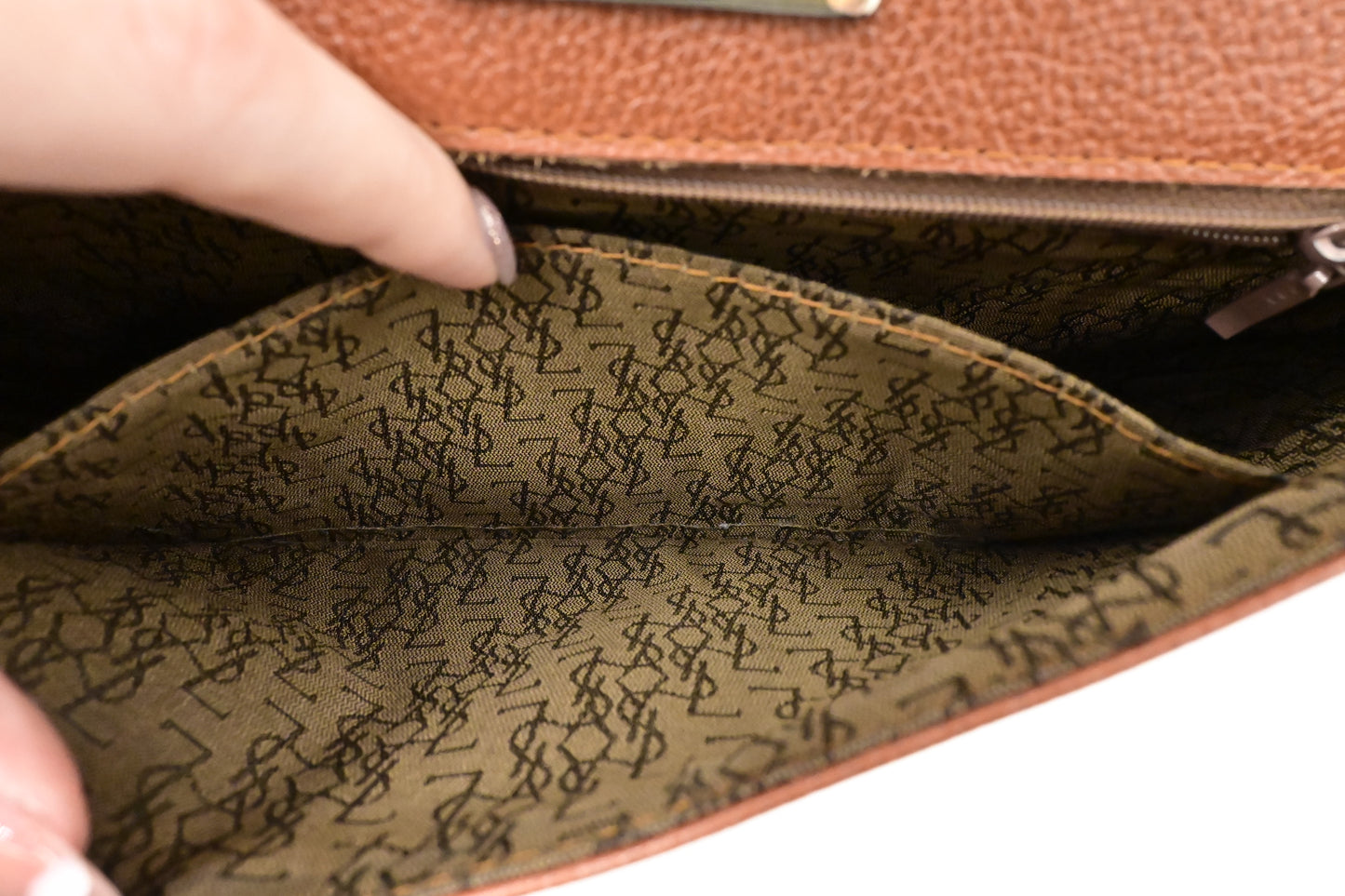 YSL Saint Laurent Crossbody in Brown Leather