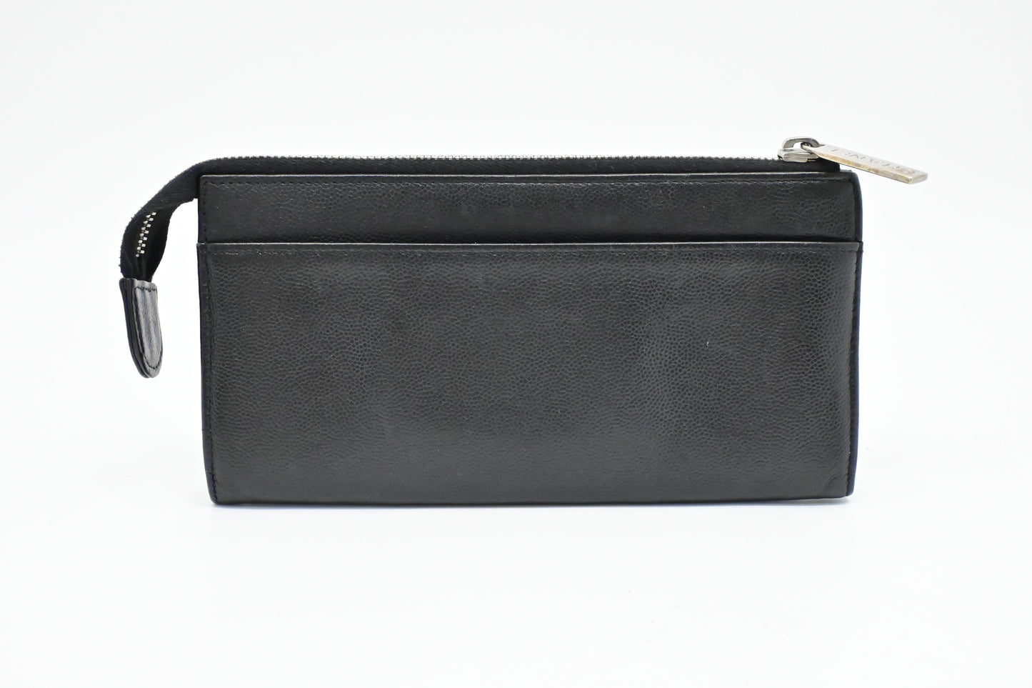 Chanel Zippy Long Wallet in Black Caviar Leather