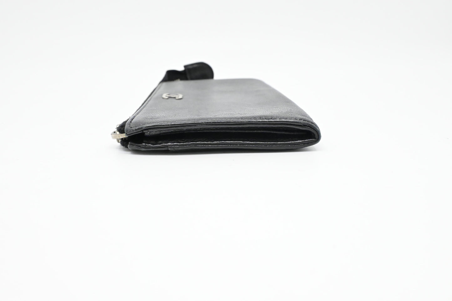 Chanel Zippy Long Wallet in Black Caviar Leather