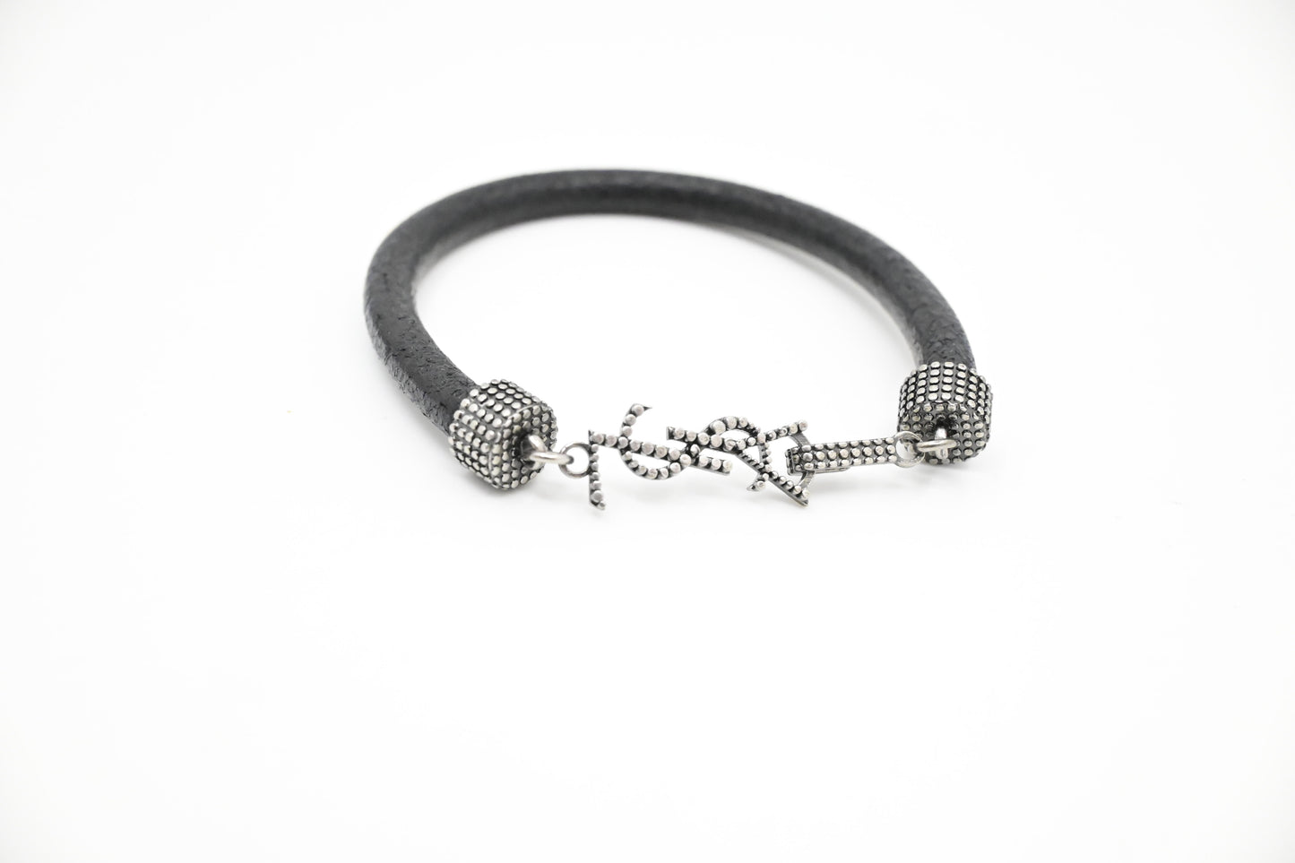 YSL Saint Laurent Studded Leather Bracelet