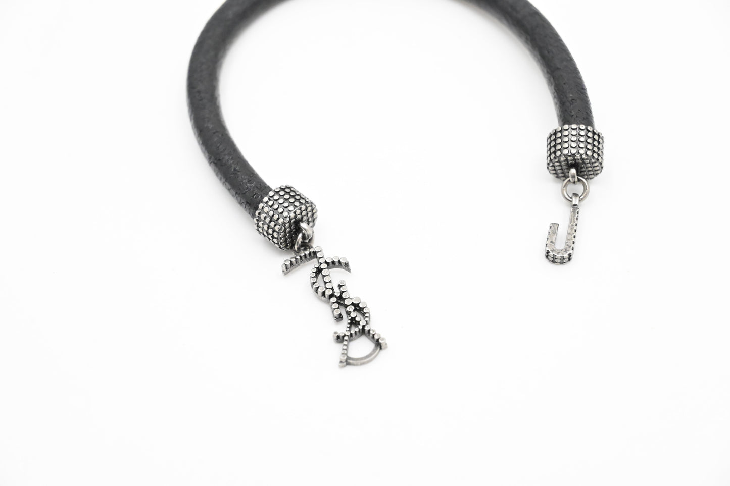 YSL Saint Laurent Bracelet in Black Leather