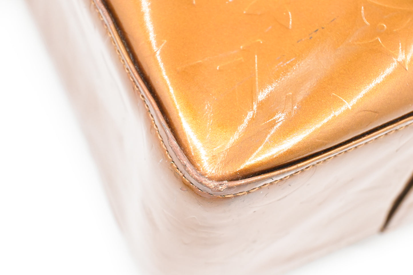 Louis Vuitton Columbus in Bronze Vernis Leather
