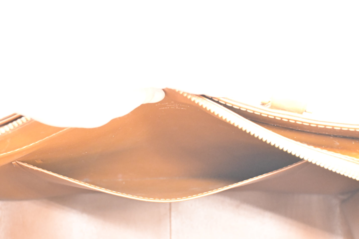 Louis Vuitton Columbus in Bronze Vernis Leather