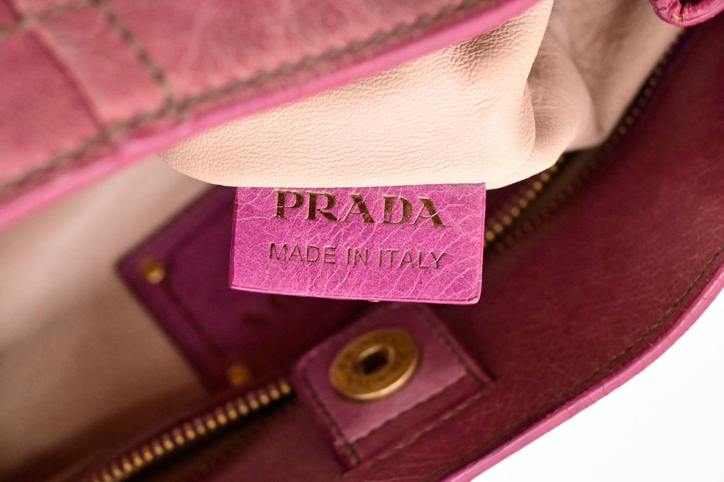 Prada 2way Bag in Pink Leather