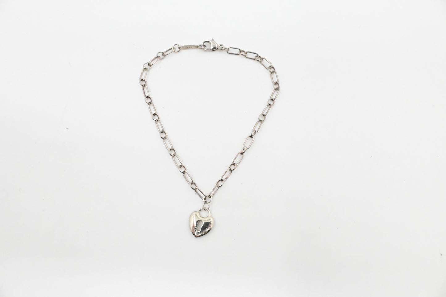 Tiffany & Co. Heart Keylock Bracelet in Sterling Silver