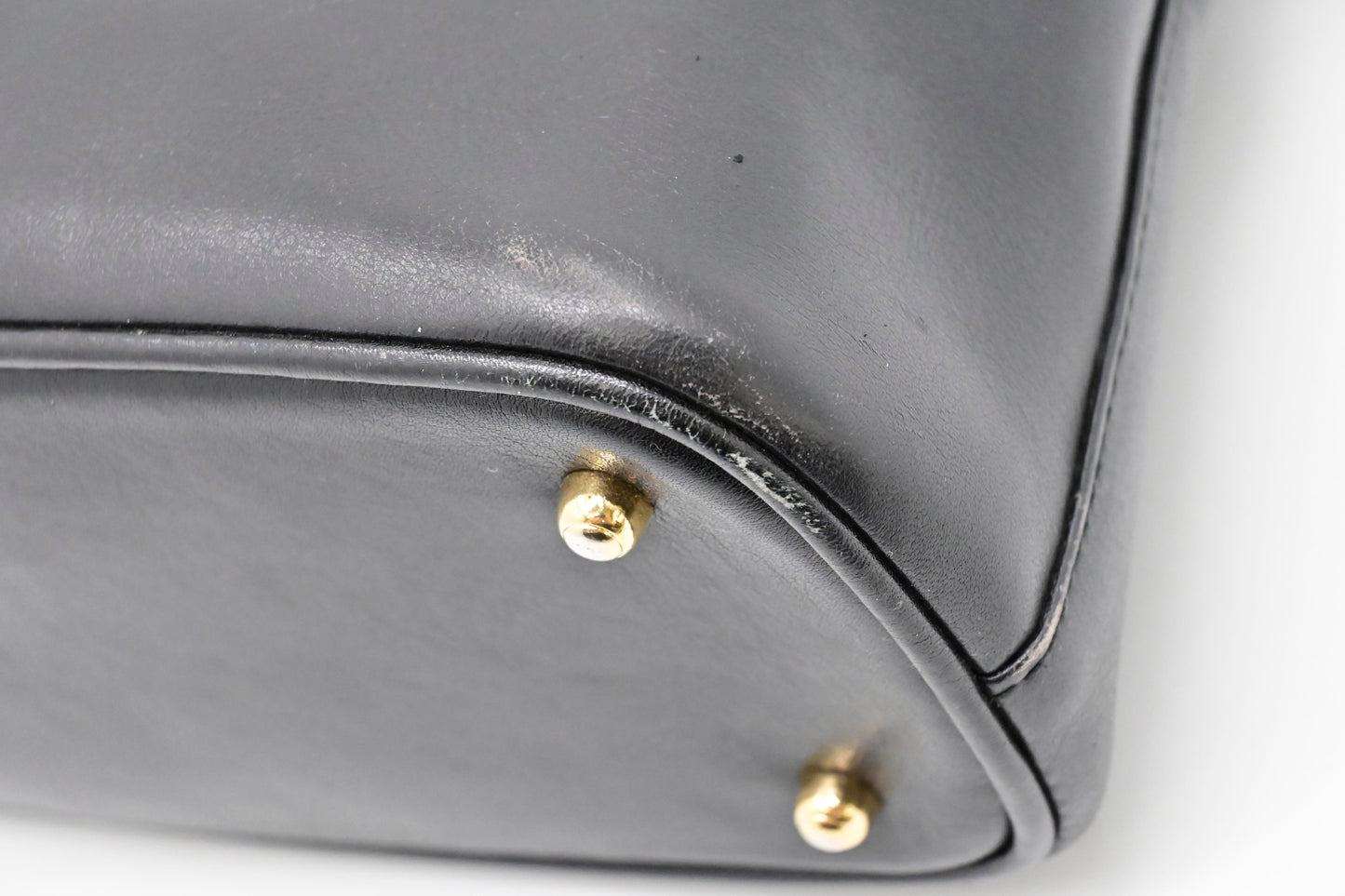 Gucci Bamboo 2-Way Handbag in Black Leather